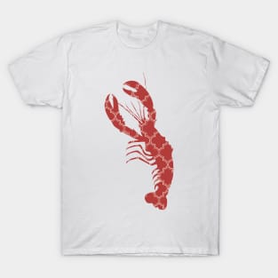 Lobster Silhouette with Pattern T-Shirt